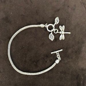 Silver rope bracelet